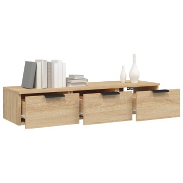 Dulap de perete, stejar sonoma, 102x30x20 cm, lemn compozit - Img 4