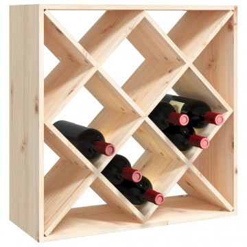 Dulap de vinuri, 62x25x62 cm, lemn masiv de pin - Img 4