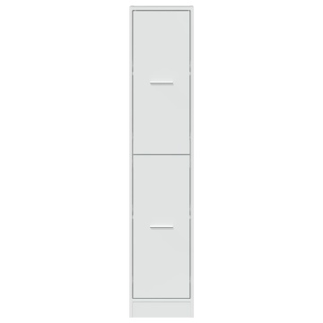 Dulap farmacie, alb extralucios, 30x41x144,5 cm, lemn prelucrat - Img 4