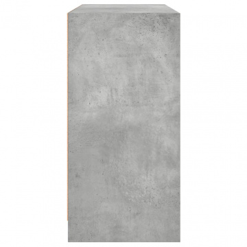 Dulap, gri beton, 102x37x75,5 cm, lemn prelucrat - Img 6