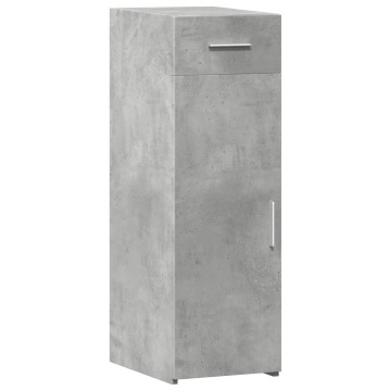 Dulap, gri beton, 30x42,5x93 cm, lemn prelucrat - Img 2