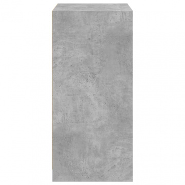 Dulap, gri beton, 48x41x102 cm, lemn prelucrat - Img 5
