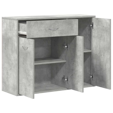 Dulap, gri beton, 88 x 30 x 70 cm, lemn prelucrat - Img 8