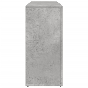 Dulap, gri beton, 90,5x29,5x65 cm, lemn prelucrat - Img 5