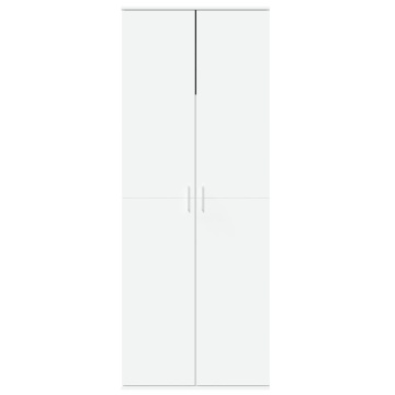 Dulap înalt, alb, 70x35x180 cm, lemn prelucrat - Img 3