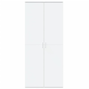 Dulap înalt, alb, 80x35x180 cm, lemn prelucrat - Img 3