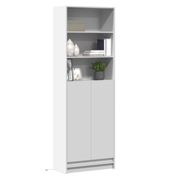 Dulap înalt cu LED alb 69x32,5x200 cm lemn prelucrat - Img 1