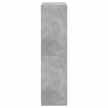 Dulap înalt cu uși, gri beton, 68x37x142 cm, lemn compozit - Img 7