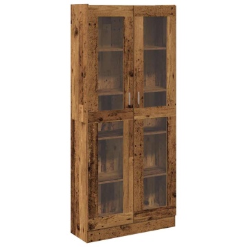 Dulap înalt, lemn vechi, 82,5x30,5x185 cm, lemn prelucrat - Img 2