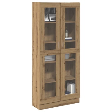 Dulap înalt, stejar artizanal, 82,5x30,5x185 cm, lemn prelucrat - Img 1