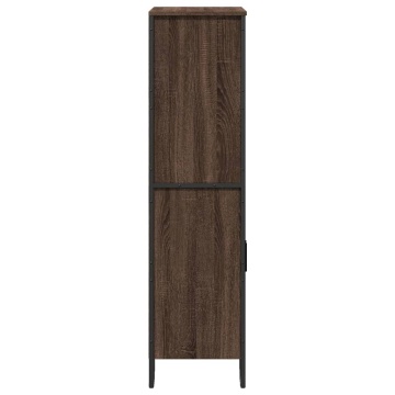 Dulap înalt, stejar maro, 79,5x35,5x137,5 cm, lemn prelucrat - Img 8