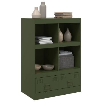 Dulap înalt verde măslină 67x39x95 cm oțel - Img 4