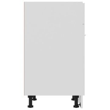 Dulap inferior cu sertar, alb, 60x46x81,5 cm, lemn prelucrat - Img 5