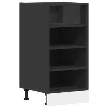 Dulap inferior, negru, 40x44,5x81,5 cm, PAL - Img 2