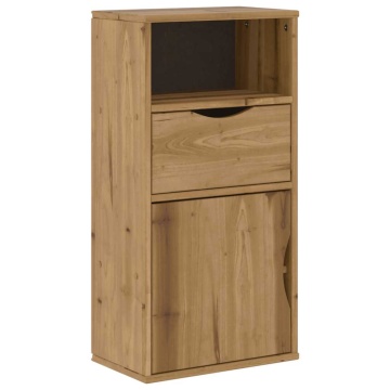 Dulap lateral cu sertar „ODDA” 40x24x79 cm lemn masiv de pin - Img 2