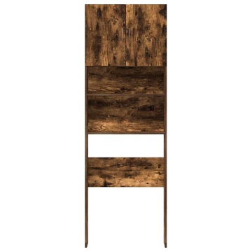 Dulap mașină de spălat stejar afumat 64x24x190cm Lemn prelucrat - Img 8