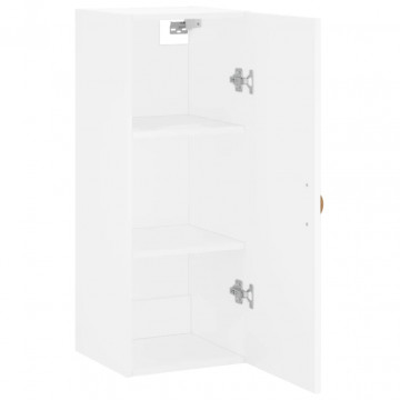 Dulap montat pe perete, alb, 34,5x34x90 cm - Img 6