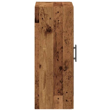 Dulap montat pe perete lemn vechi 69,5x34x90 cm - Img 8
