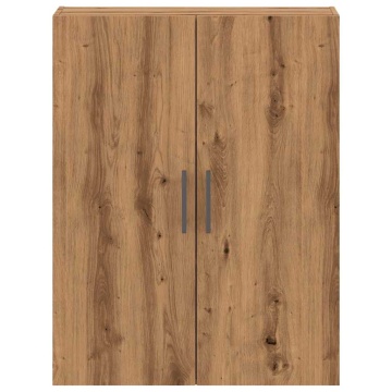 Dulap montat pe perete, stejar artizanal, 69,5x34x90 cm - Img 4