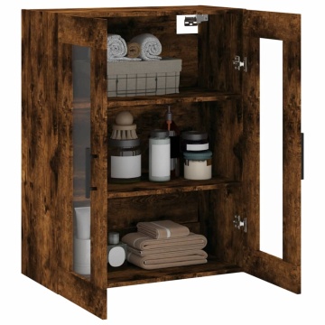Dulap montat pe perete, stejar fumuriu, 69,5x34x90 cm - Img 8