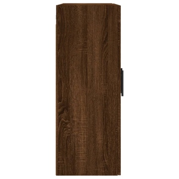 Dulap montat pe perete, stejar maro, 69,5x34x90 cm - Img 7