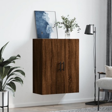 Dulap montat pe perete, stejar maro, 69,5x34x90 cm - Img 3