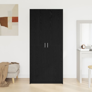 Dulap Negre Stejar 80x51x180 cm Lemn prelucrat - Img 4