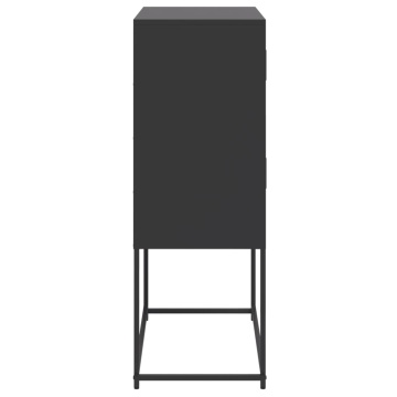 Dulap, negru, 68,5x38,5x107 cm, oțel - Img 6