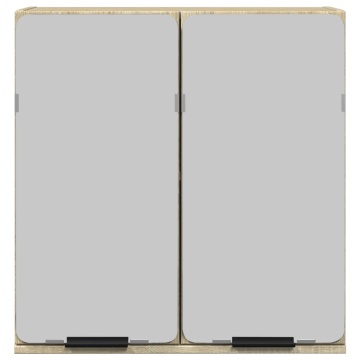 Dulap oglindă baie stejar sonoma 64,5x20x66,5 cm lemn prelucrat - Img 3