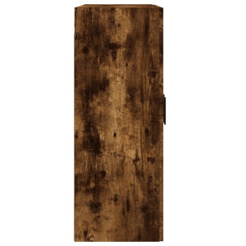 Dulap pe perete, stejar afumat, 69,5x34x90 cm, lemn prelucrat - Img 7