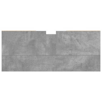 Dulap pentru baie, gri beton, 80x33x60 cm, lemn compozit - Img 6