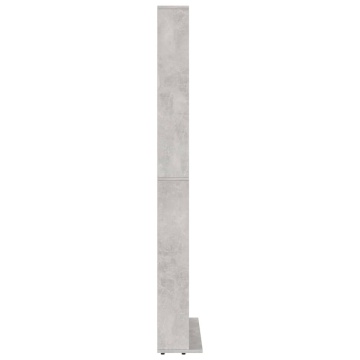 Dulap pentru CD-uri, gri beton, 102x16x177,5 cm, lemn compozit - Img 7