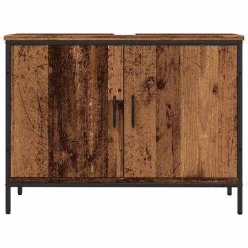 Dulap pentru chiuvetă baie lemn vechi 60x33x60cm lemn prelucrat - Img 4