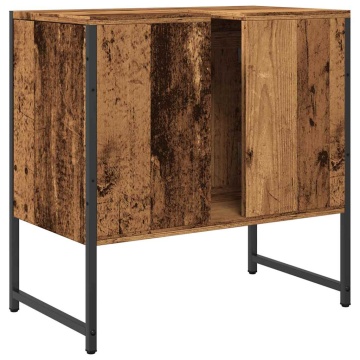 Dulap pentru chiuvetă baie lemn vechi 60x33x60cm lemn prelucrat - Img 6