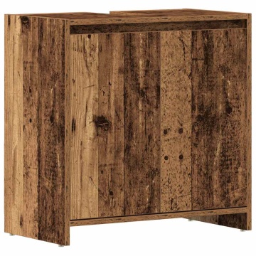 Dulap pentru chiuvetă baie lemn vechi 60x33x60cm lemn prelucrat - Img 2