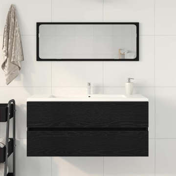 Dulap pentru chiuvetă Stejar negru 100x38,5x45cm Lemn prelucrat - Img 3