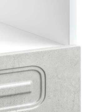 Dulap pentru cuptor „Kalmar” Lemn prelucrat gri beton - Img 7