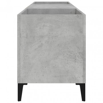 Dulap pentru discuri gri beton, 121x38x48 cm, lemn prelucrat - Img 5