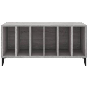 Dulap pentru discuri gri sonoma, 100x38x48 cm, lemn prelucrat - Img 8