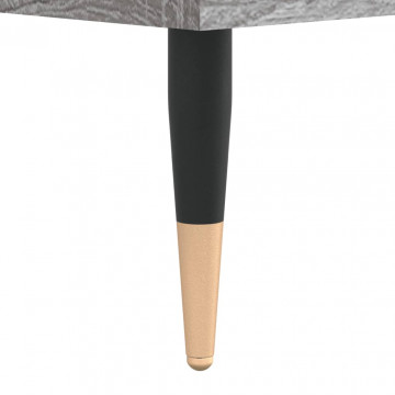 Dulap pentru discuri gri sonoma, 100x38x48 cm, lemn prelucrat - Img 6