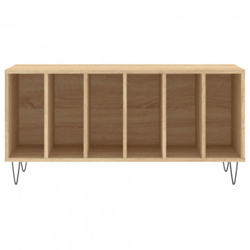 Dulap pentru discuri stejar sonoma 100x38x48 cm, lemn prelucrat - Img 4