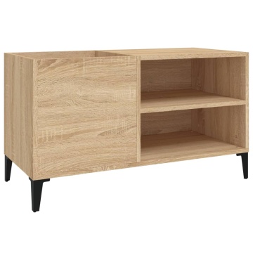 Dulap pentru discuri stejar sonoma 84,5x38x48 cm lemn prelucrat - Img 2