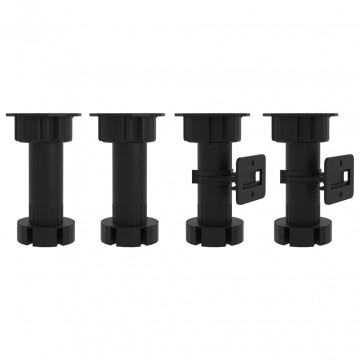 Dulap pentru frigider, negru, 60 x 57 x 207 cm, PAL - Img 6