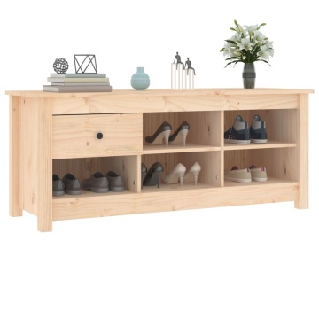 Dulap pentru pantofi, 110x38x45,5 cm, lemn masiv de pin - Img 6