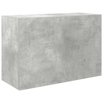 Dulap perete baie, gri beton, 60x25x40 cm, lemn prelucrat - Img 2