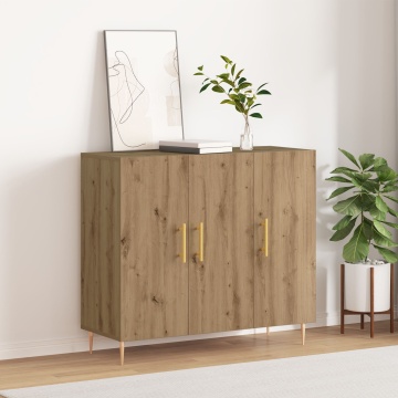 Dulap, stejar artizanal, 90x34x80 cm, lemn prelucrat - Img 4