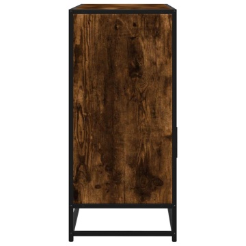Dulap, stejar fumuriu, 100x35x76 cm, lemn compozit - Img 8