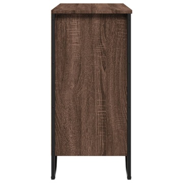 Dulap, stejar maro, 78x35,5x74,5 cm, lemn prelucrat - Img 5