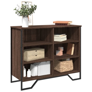 Dulap, stejar maro, 91x35,5x74,5 cm, lemn prelucrat - Img 1
