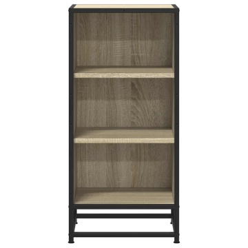Dulap, stejar sonoma, 35,5x35x76 cm, lemn prelucrat și metal - Img 4